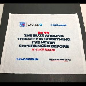 New York RANGERS RALLY TOWEL SGA MSG 2022 Game 7 Jacob Trouba NHL PLAYOFFS